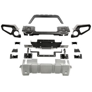Jeep Wrangler Bumper - Front - Rugged Ridge - Venator with Overrider & Winch Tray - `18-`20
